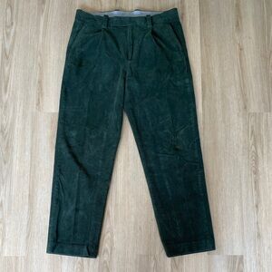 Brooks Brothers Dark Green Corduroy Pants